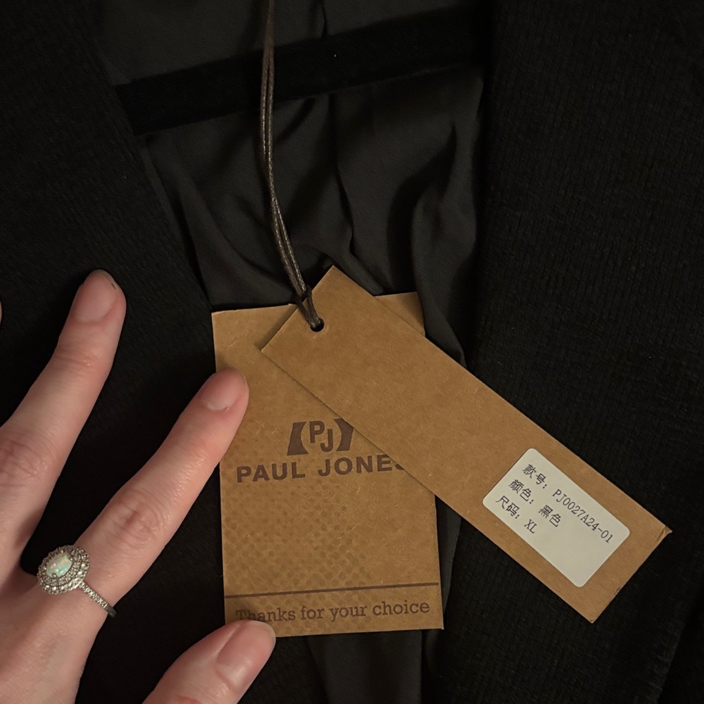 PJ Paul Jones Black Sport Coat - Classic Men's Blazer - Picture 2 of 4